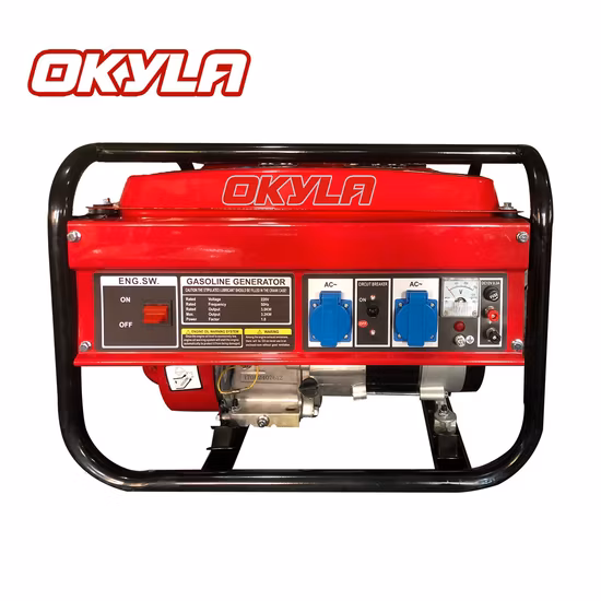 2kw 2.5kw 2.8kw 3.3kw 5kw 6kw 6.5kw 7kw 8kw Gama de potência total Gasolina portátil/Gasolina Gerador de estrutura aberta