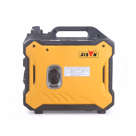 Bison pequeno portátil à prova de som gasolina/gasolina silencioso 1kw 2kw 3kw 5kw gerador inversor doméstico digital silencioso