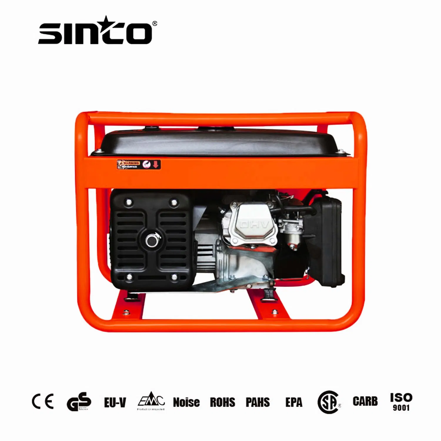 Valor de potência 2kw 2kVA 2,5kw 2,5kVA 3kw 3kVA 5kw 5kVA 6kw 6kVA 7kw 7kVA 7,5kVA 8kw 8kVA Gerador elétrico portátil a gasolina de pequena potência